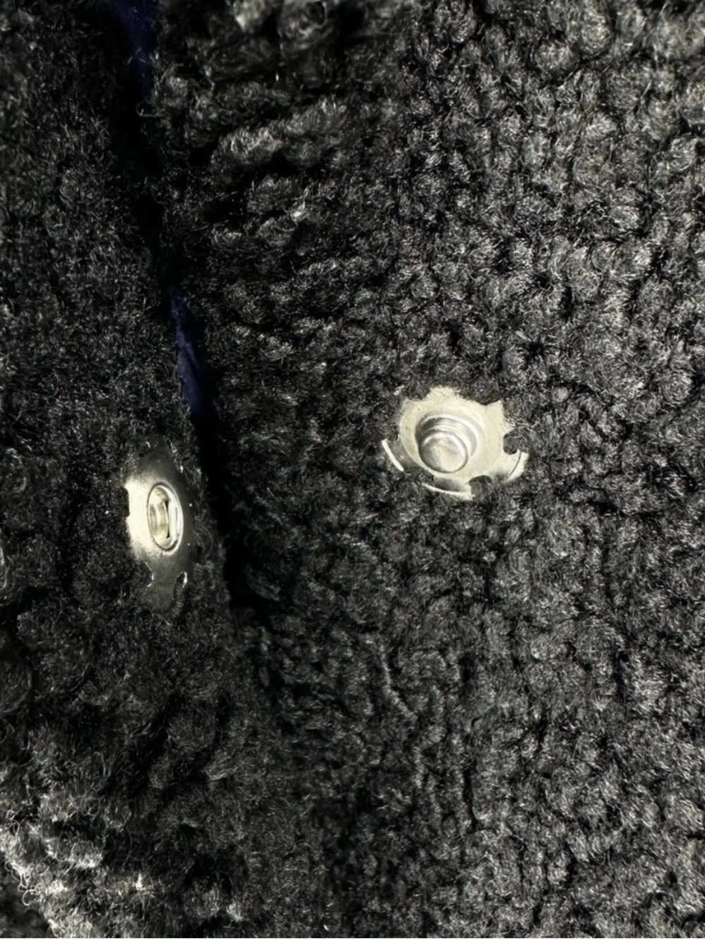 J. Crew Black Teddy Faux-Shearling Coat